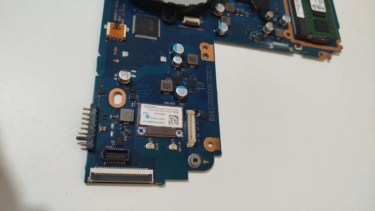 Placa mãe notebook Samsung NP370E4J testada funcionando, com memória e cooler  - Foto 2