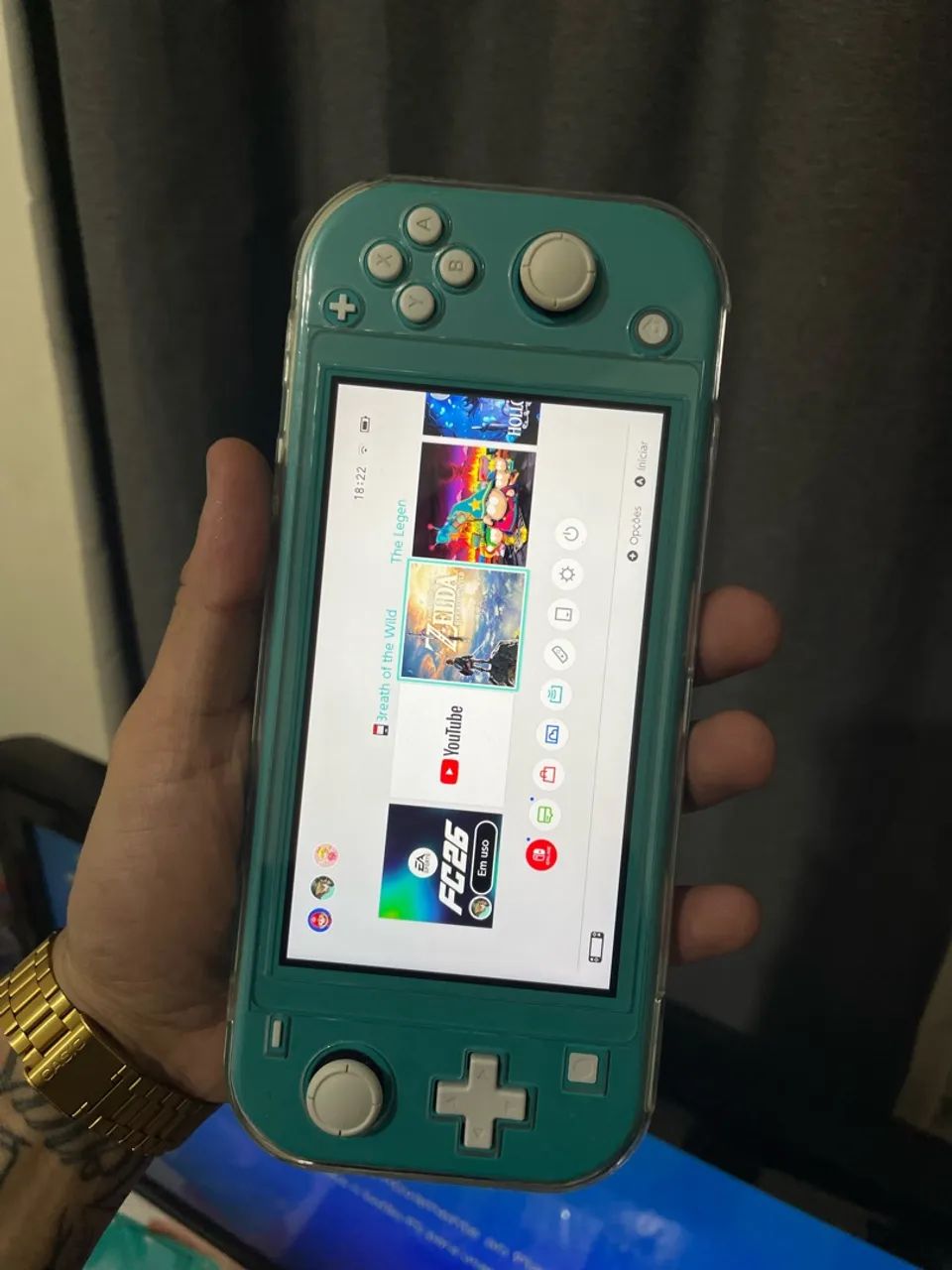 Nintendo Switch Lite + Jogos + Acessórios 
