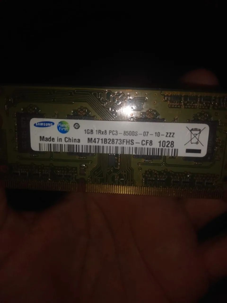 memoria de notebook 1 giga ddr3