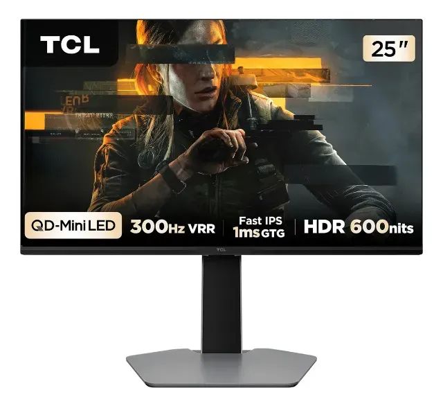 Monitor Gamer TCL 25 Polegadas QLED Mini LED Full HD G64 300Hz 1ms - Foto 3