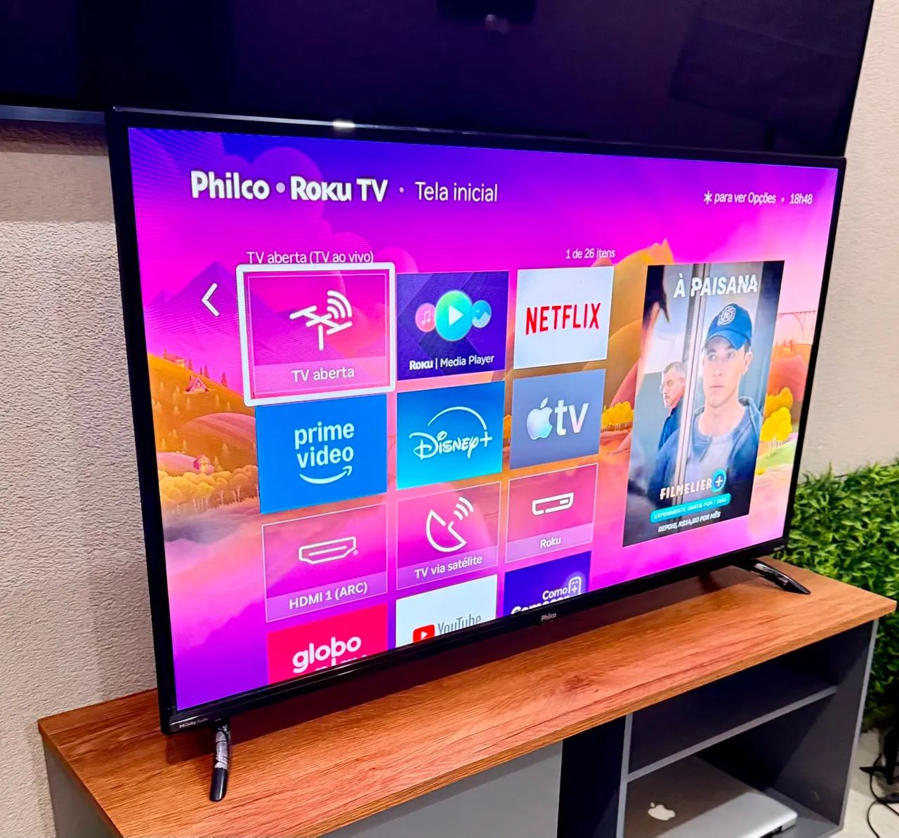 Smart TV 42 PHILCO ROKU FULL HD - Foto 2