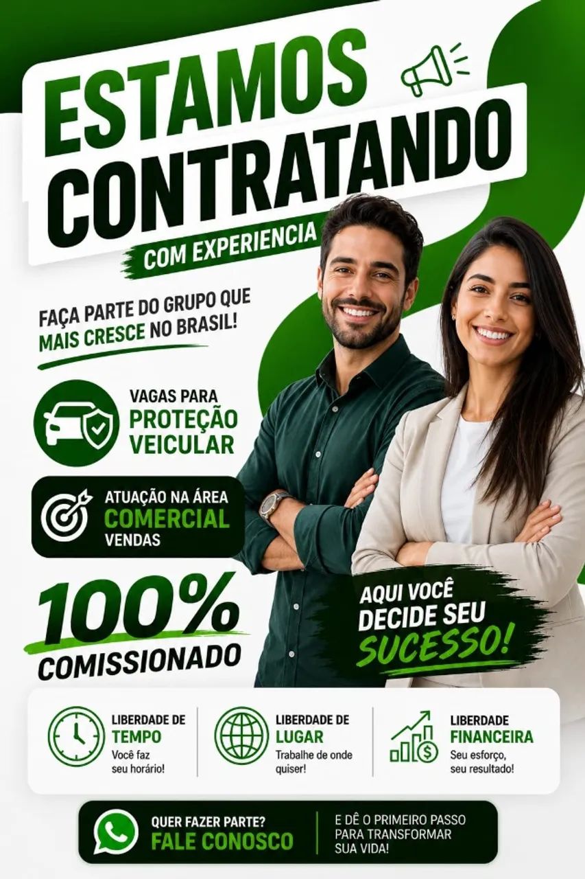 ? VAGA ABERTA | OPORTUNIDADE COMERCIAL