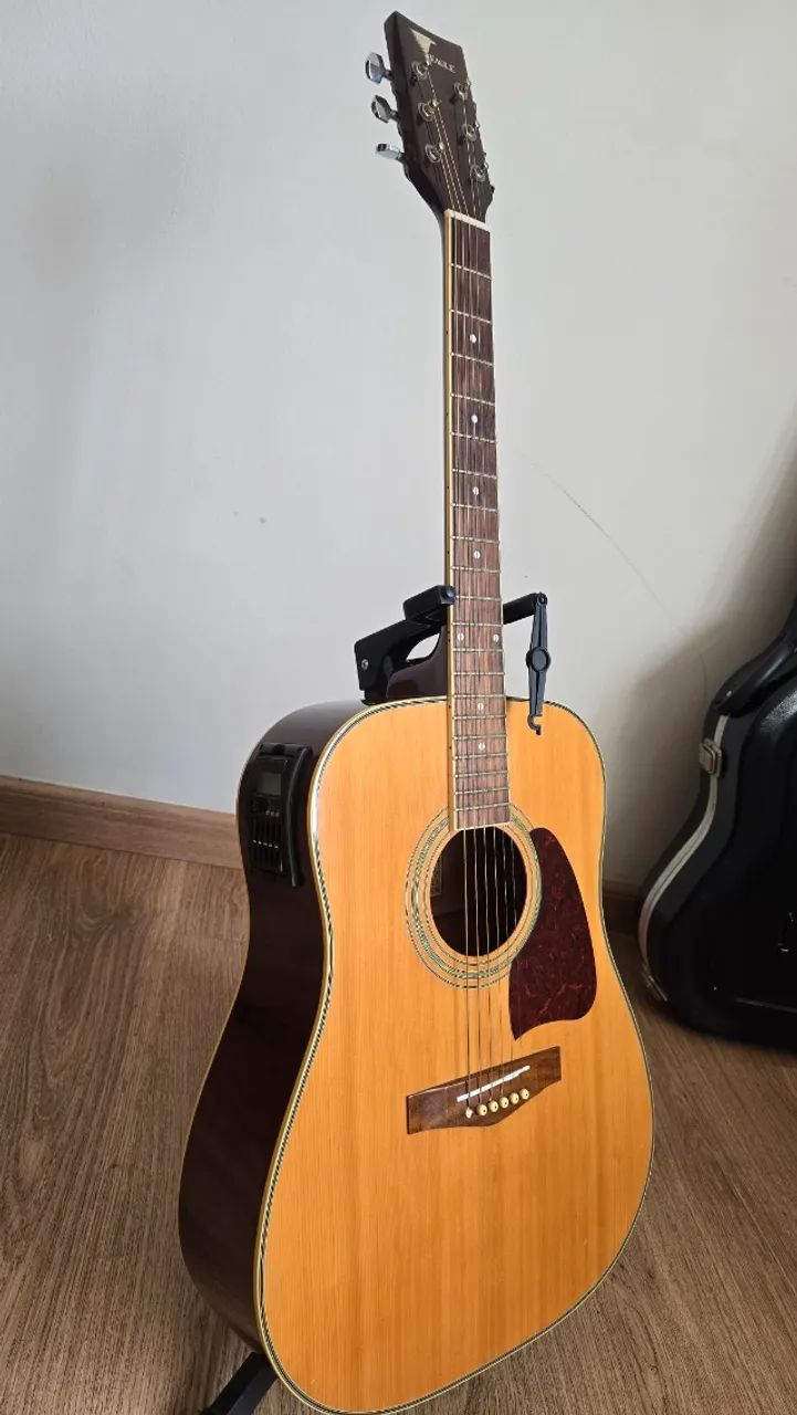 Violão Eagle - Tampo Maçiço! Rastilho/Nut osso!  - Foto 4