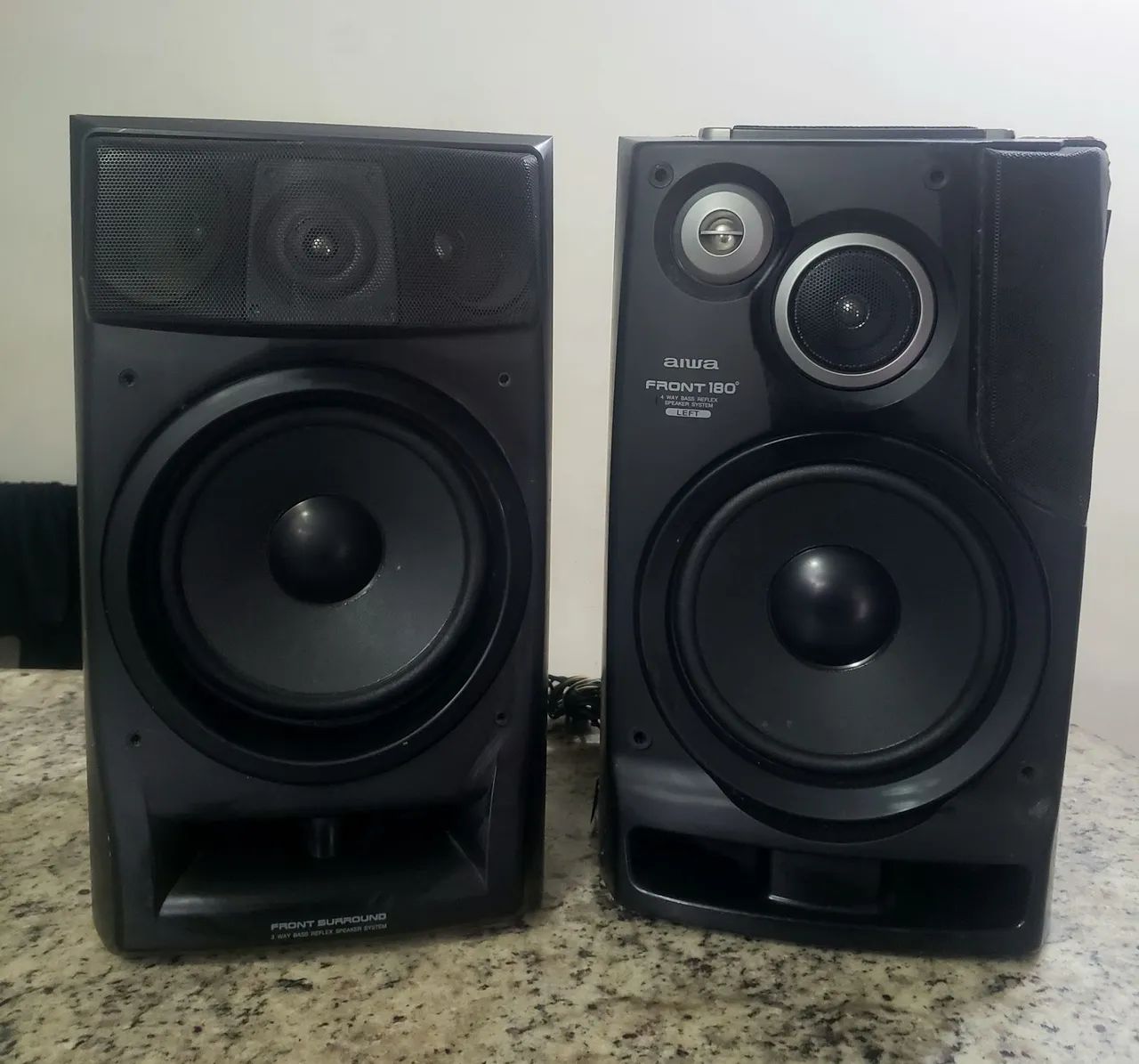 02 caixas mini System AIWA 