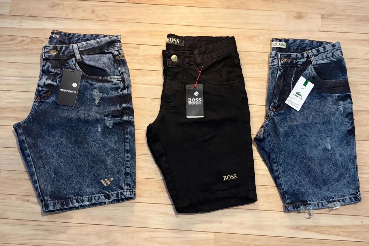Shorts Masculino ,Jeans Lavado - Foto 2