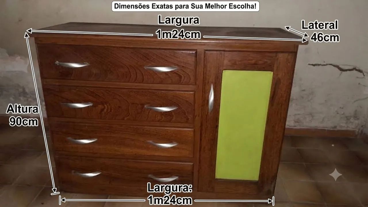 Cômoda de madeira 