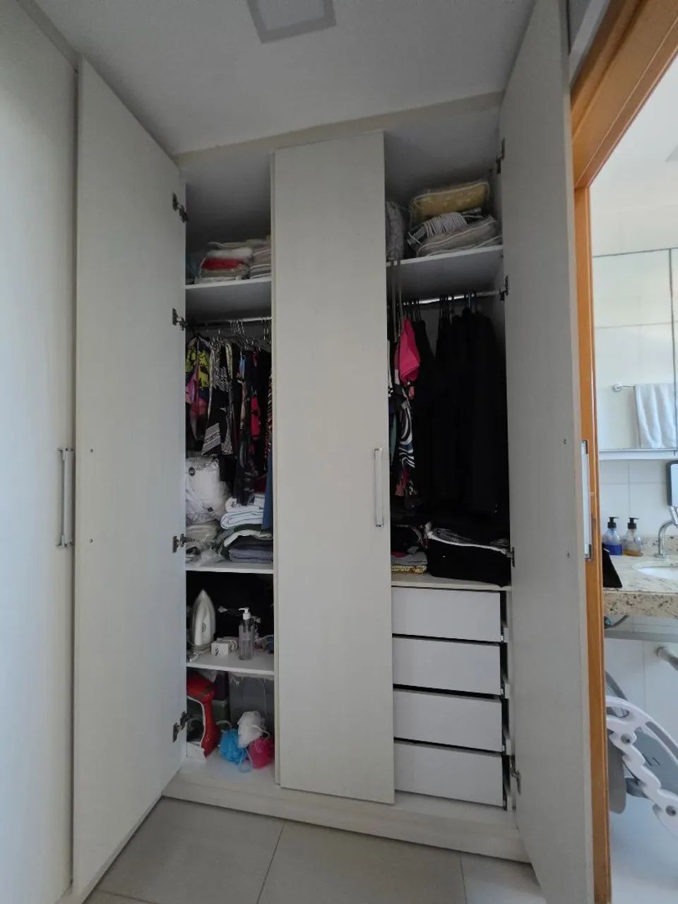 Guarda roupa branco MDF - Foto 3