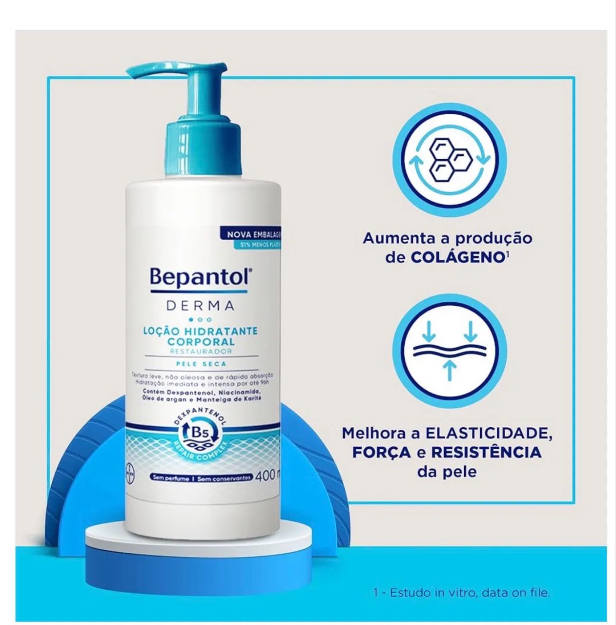 Hidratante restaurador Bepantol 400ml - Foto 4