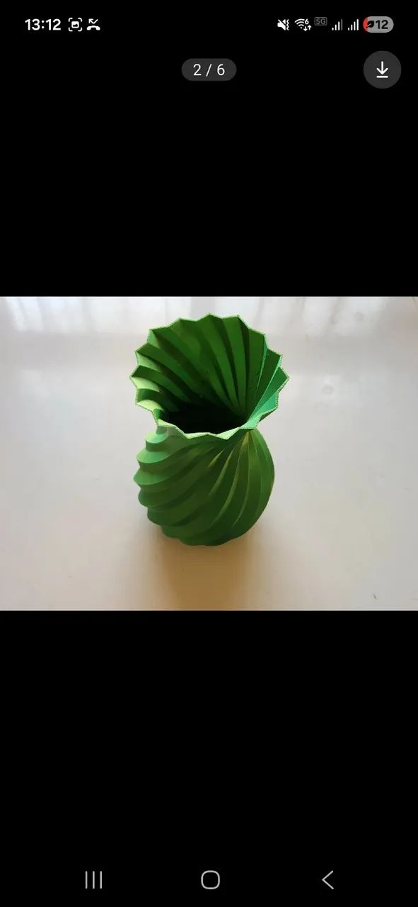 Vaso espiral em PLA 3d leve e resistente - Foto 5