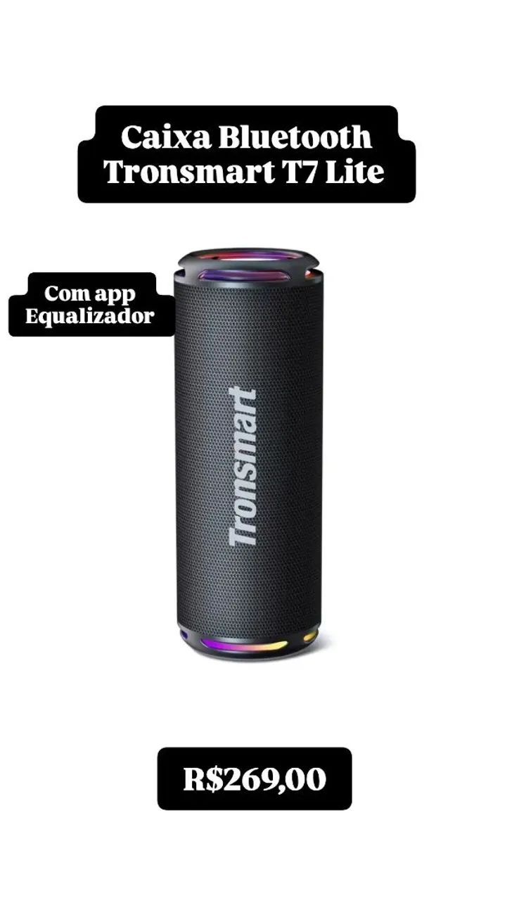 Caixa de Som Bluetooth Tronsmart T7 Lite 24W - Foto 2
