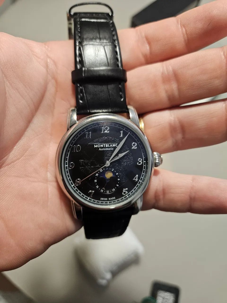 NOVO (Sem Uso) Relógio Montblanc Fases da Lua (super clone) Automático  - Foto 3