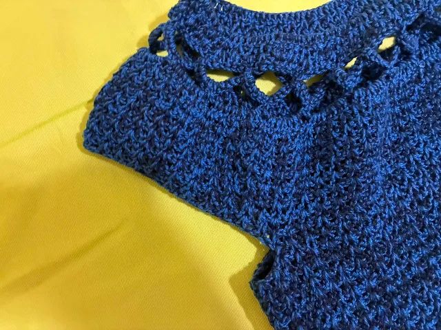 Blusa trico azul royal P - Foto 3