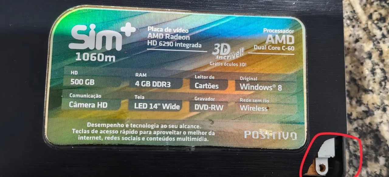 Notebook positivo com defeito - Foto 5