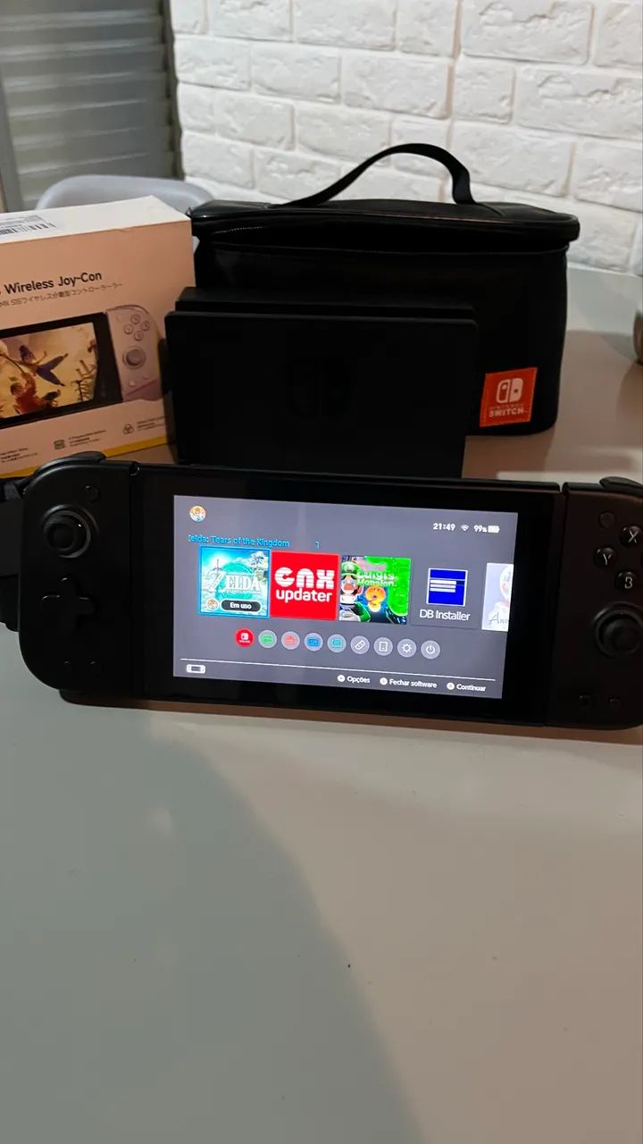Nintendo switch v2  500gb micro sd - Foto 2