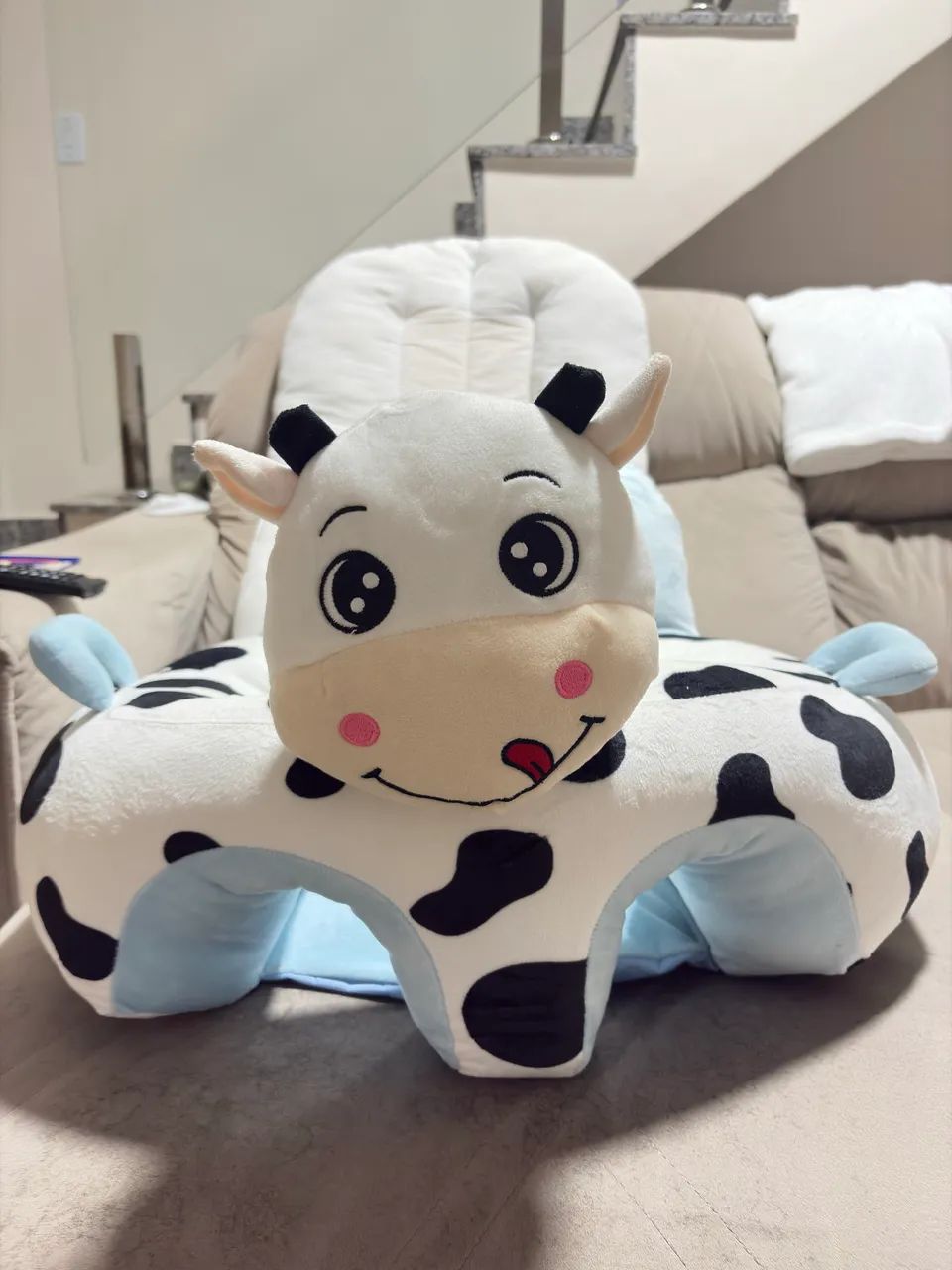 Almofada Bebê Assento Infantil Antiqueda Vaquinha
