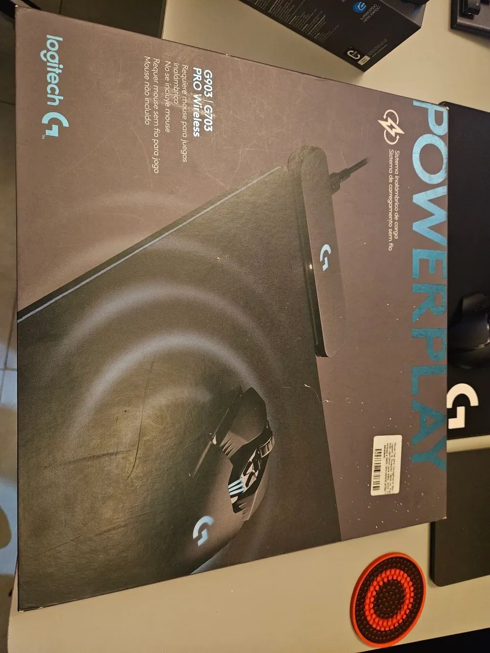 Mouse LIGHTSPEED Logitech com mousepad Powerplay LIGHTSYNC RGB - Foto 3