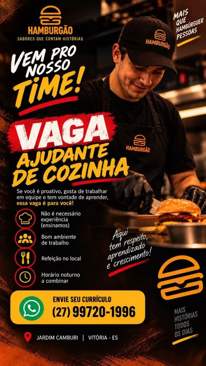 Oportunidade de emprego!