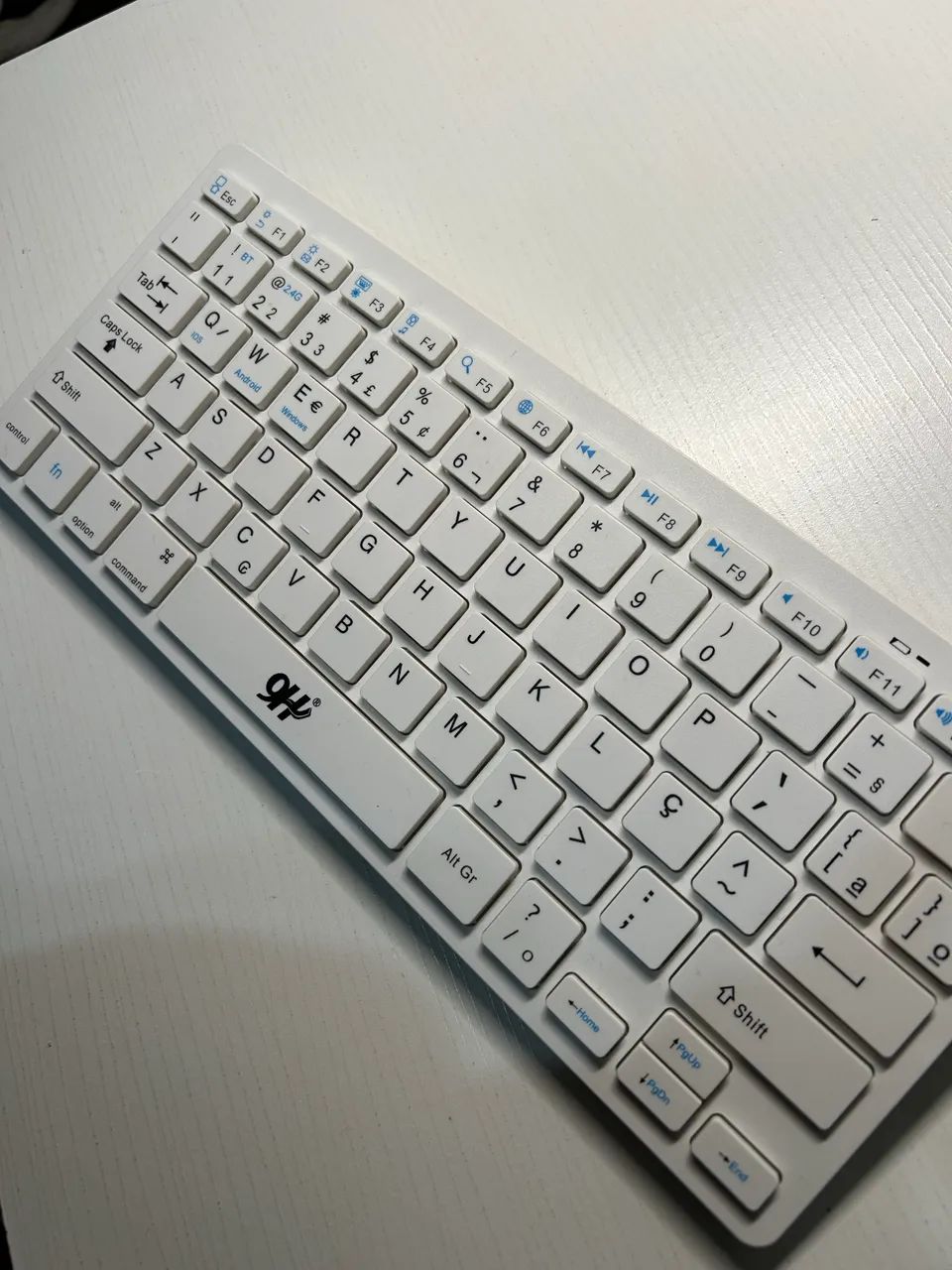 Teclado sem fio branco - Foto 5
