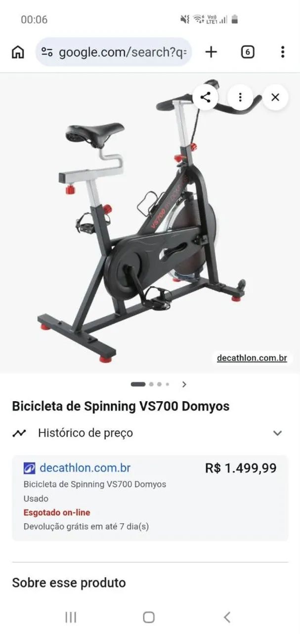 Bicicleta de Spinning Vs700 Domyos - Foto 4