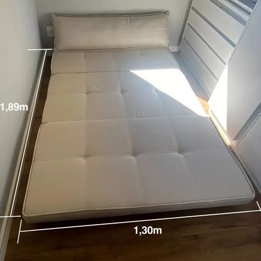 Estofado 3 em 1: Puff + Sofa + Cama de Casal - Foto 3