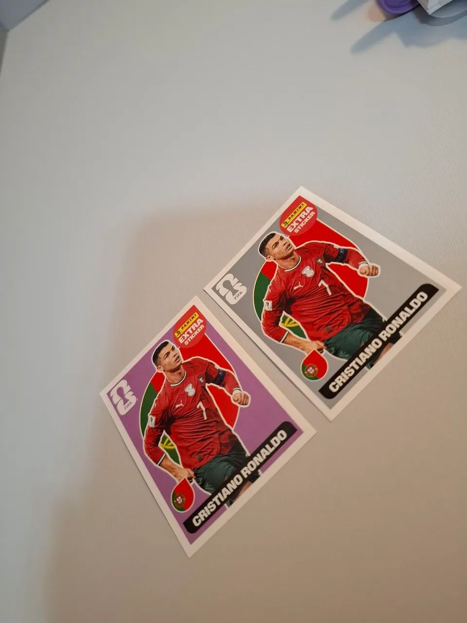 Figurinhas Cristiano Ronaldo - Bordo e Silver