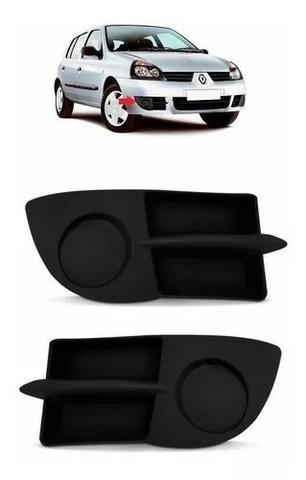 Par Grade Moldura Milha Sem Furo Renault Clio 2006 A 2013