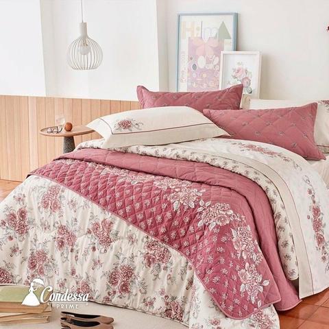 Kit Cama Queen 200 fios 100% algodão