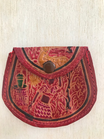 Porta Moedas Colombiano em couro