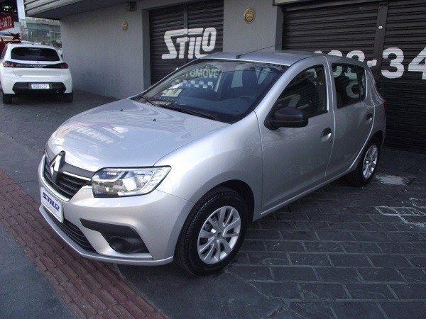 RENAULT SANDERO LIFE 1.0 FLEX 2020/2021 PRATA CÓD. 2790