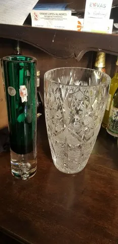 2 vasos raríssimo de cristal