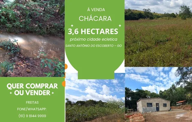 Chácara a venda na Cidade Eclética, Municipio Santo Antonio do Descoberto GO