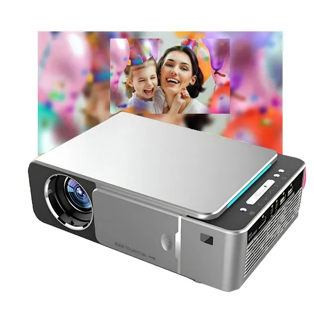 Projetor LED Full Hd T6 4K 3500 Lumens Usb 1080P Lcd Display