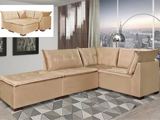 SOFÁ CANTO SUPER DESIGN E CONFORTO OFERTA!!! PR23