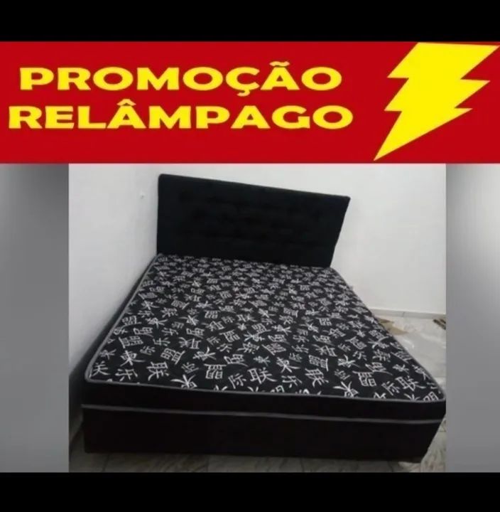 Cama Box Casal com Colchão Ortopédico - Foto 4