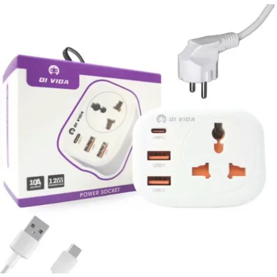 Adaptador Tomada Universal 2USB+1PD+1T OI-TO141 - Foto 3