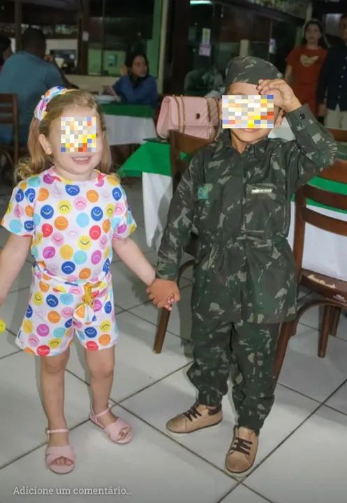 Roupa de soldado para crian\u00e7a de 3 a 4 anos - Roupas - Jardim Caet\u00e9s ...