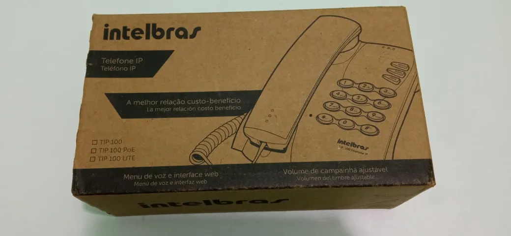 Aparelho Telefônico IP Intelbras TIP 100 Lite\TIP 100 - 2 unidades
