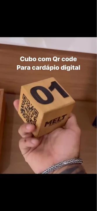 CUBO QR CODE P/ CARDIO, WI-FI E OUTROS