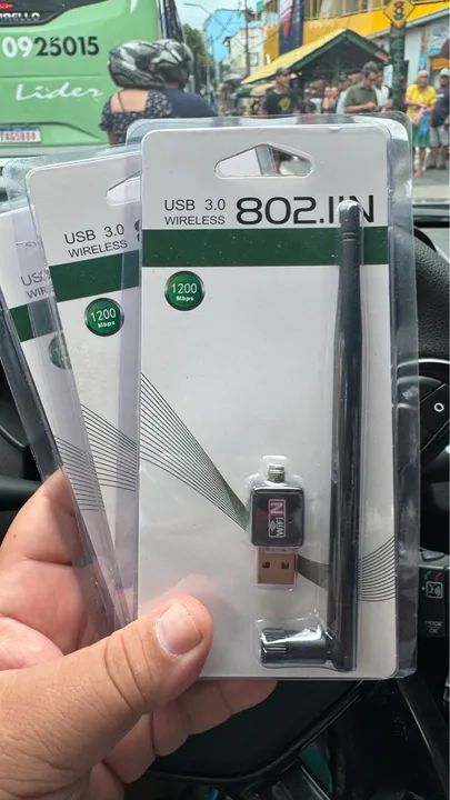 Adaptador Wi-Fi USB 3.0 1200Mbps 802.1N