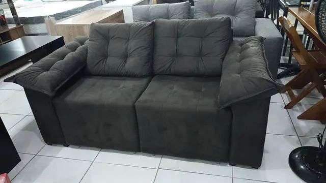 Sofá Retrátil com almofadas soltas  - Foto 2