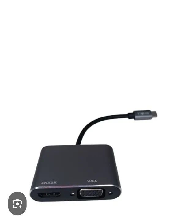 Adaptador Tipo C Pra Hdmi ou Vga 2 em 1 saídas USB 3.0/HDMI/ Typr-c Inova CBO - 6954 - Foto 4