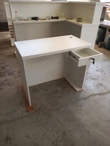 Mesa reta ripada branca 150cm - Foto 3