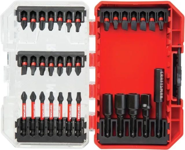 Conjunto Brocas Bits Craftsmam 33 Peças Parafusadeira