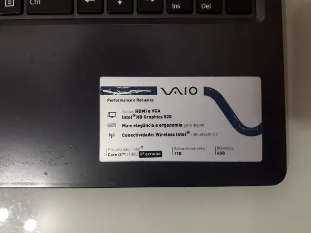 Notebook Vaio I3 - 6100U  - Foto 4