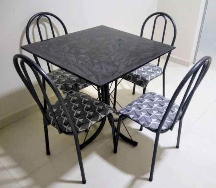 Jogo de Mesa de Jantar 4 Cadeiras - Foto 2