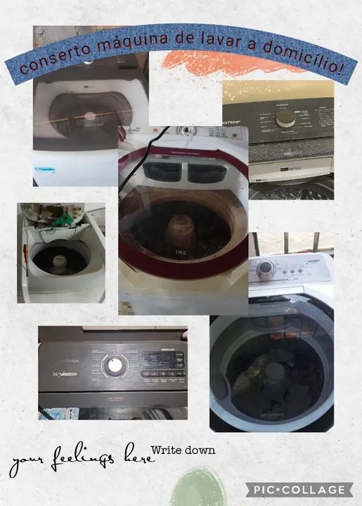 Conserto máquina de lavar a domicílio 