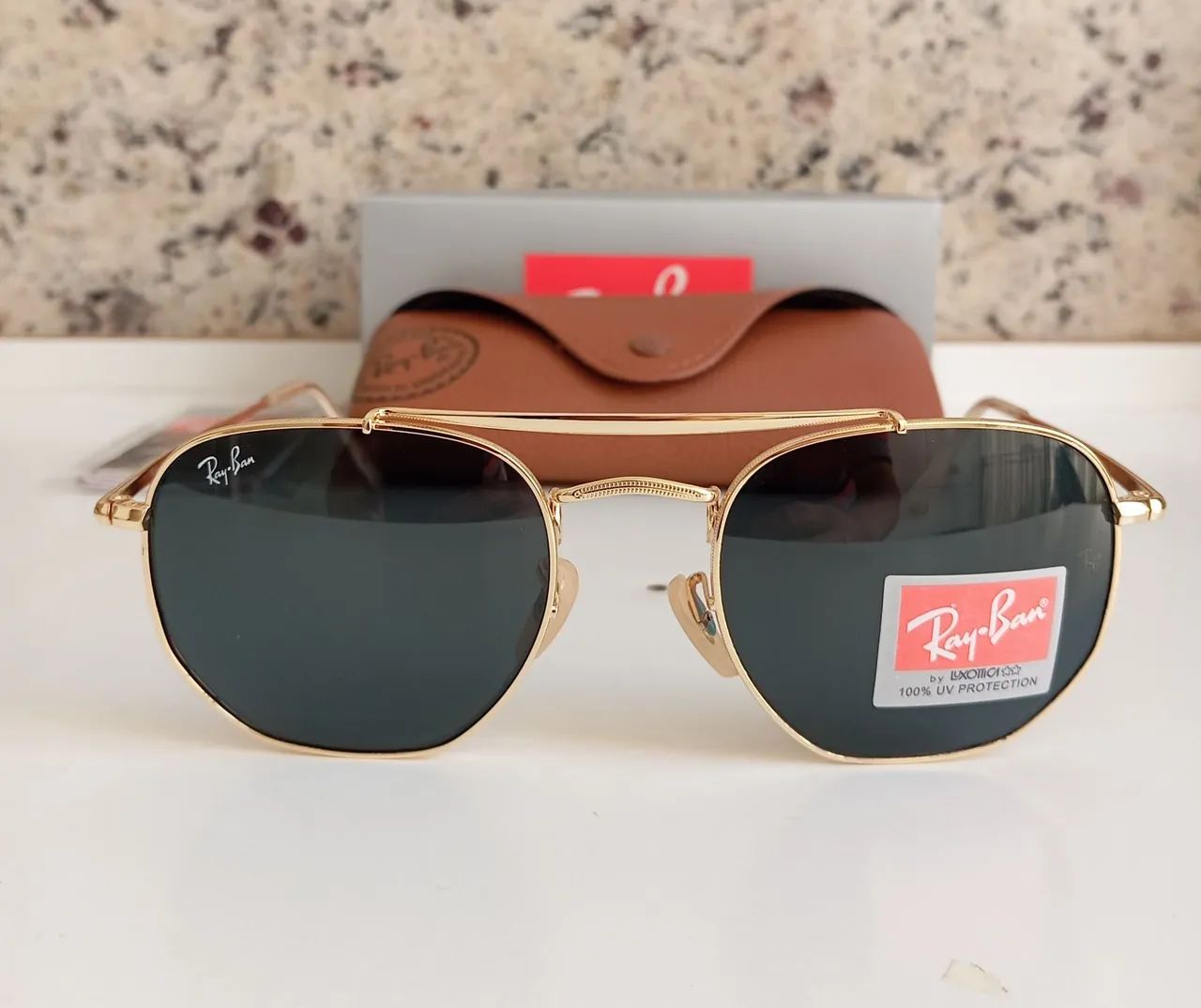 Ray-ban Marshall Clássico Lentes Escura Armação Polida - Foto 6