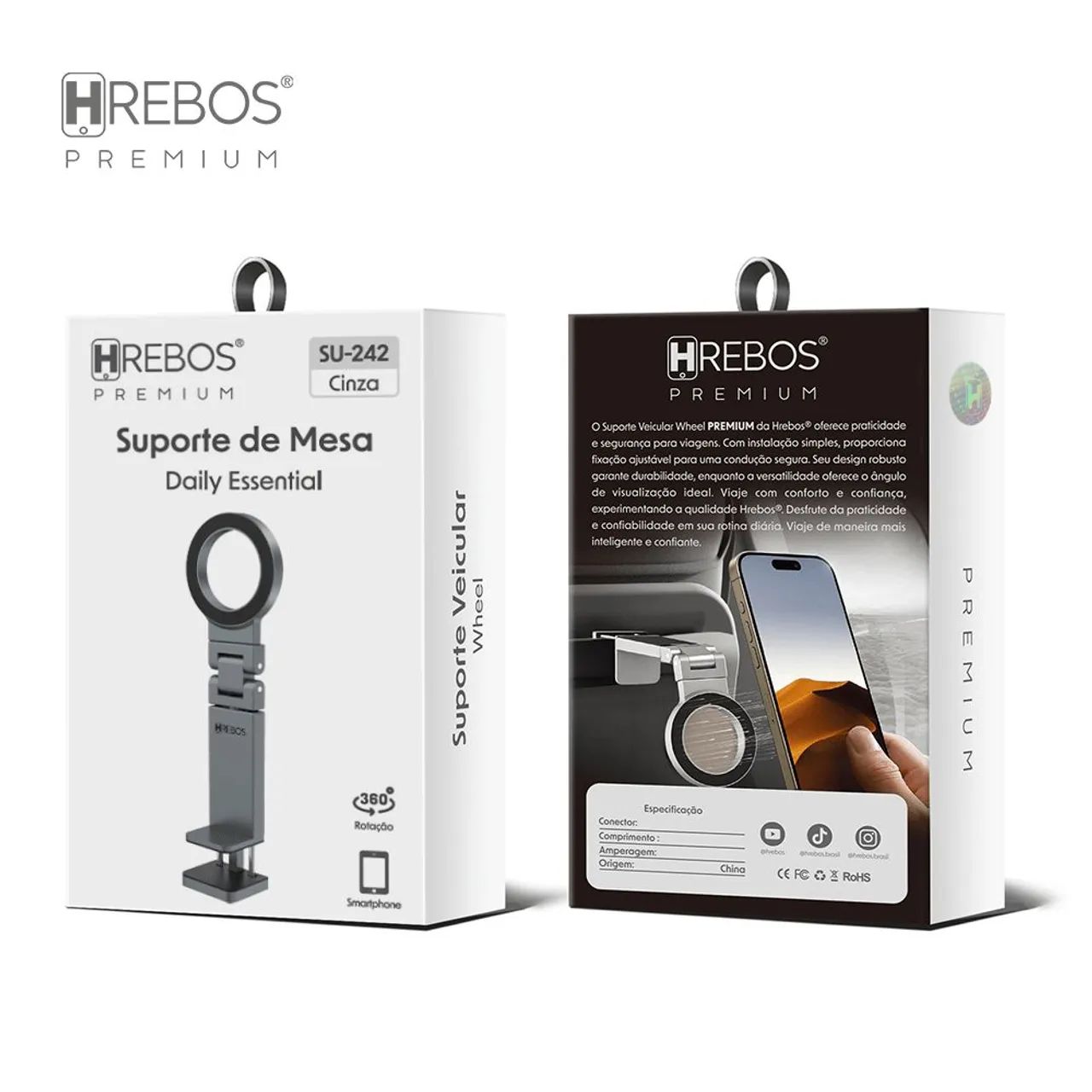 Suporte de Mesa Daily Essential Hrebos Premium Magsafe