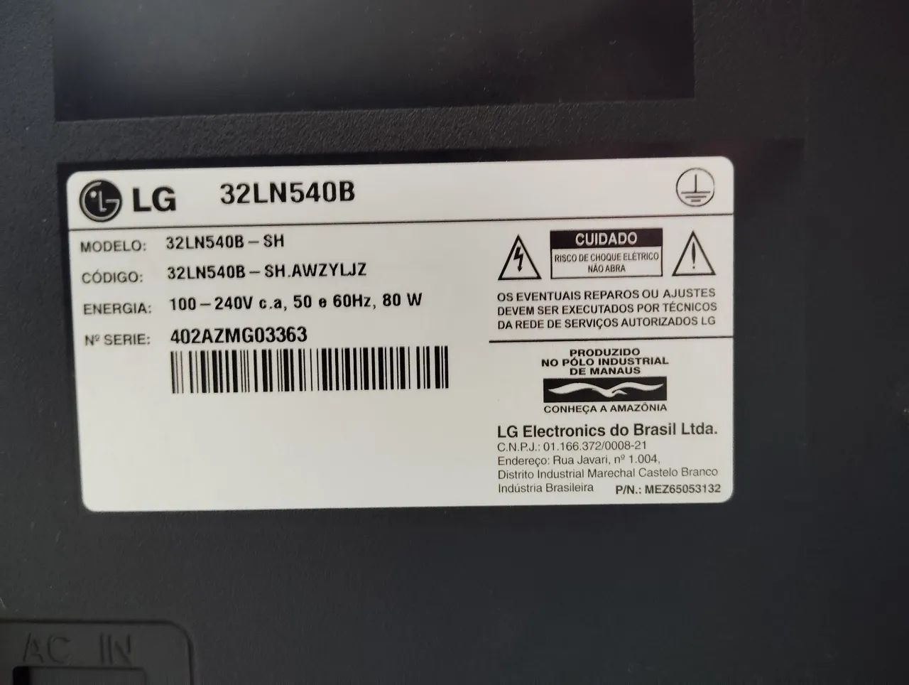 Tv LG LED 32 polegadas Full HD - Foto 3