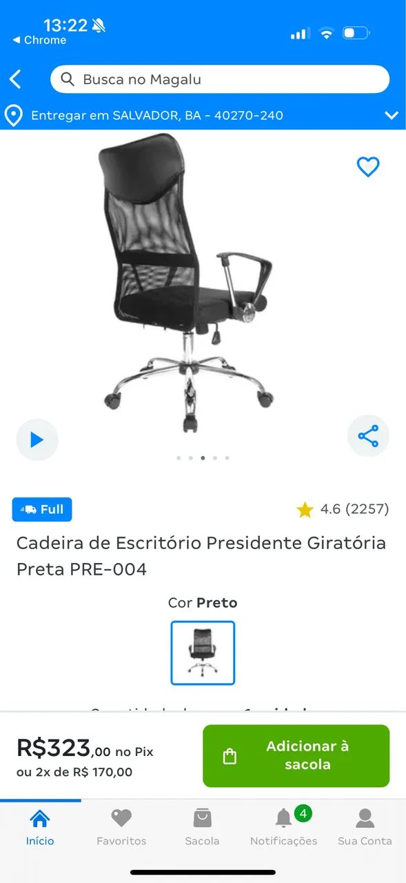 Cadeiras de computador 
